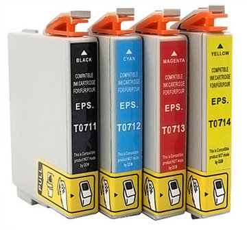 Epson T0711-T0714 serie (complete set, 4 cartridges)