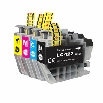 Brother LC-422 Inktcartridges Multipack (huismerk)