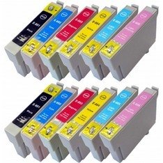Epson T0801-T0806 voordeelpakket (2 complete sets, 12 cartridges)