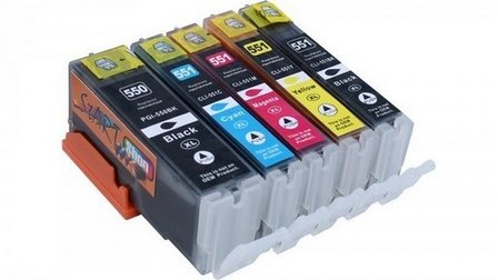 Canon 550-551 serie (complete set, 5 cartridges)