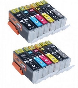 Canon 550-551 voordeelpakket (12 cartridges)