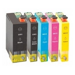 Epson T3351-T3364 (33XL) complete set (5 compatibele cartridges)