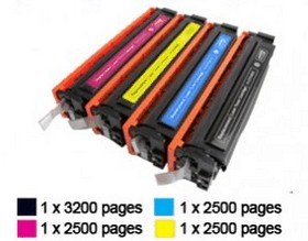 HP-CF540X-CF543X set (4 tonercartridges)